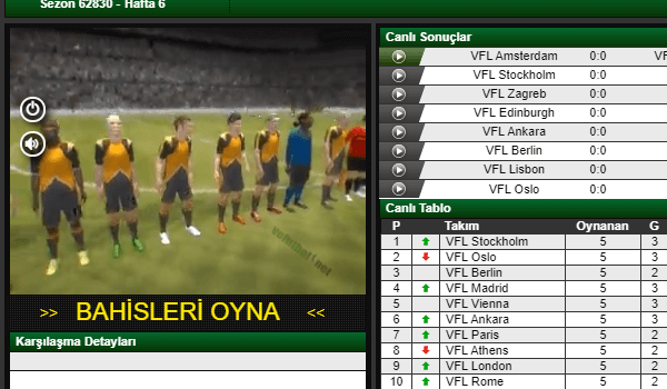 realbahis Sanal Futbol Bahisleri